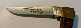 Vintage Frontier Usa Double Eagle Knife 4515 U Imperial S 4 " Closed