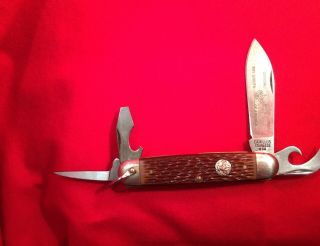 Vintage Official Knife Boy Scouts Of America Camillus.  Stainless Steel.